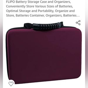 Battery storage case and organizer.